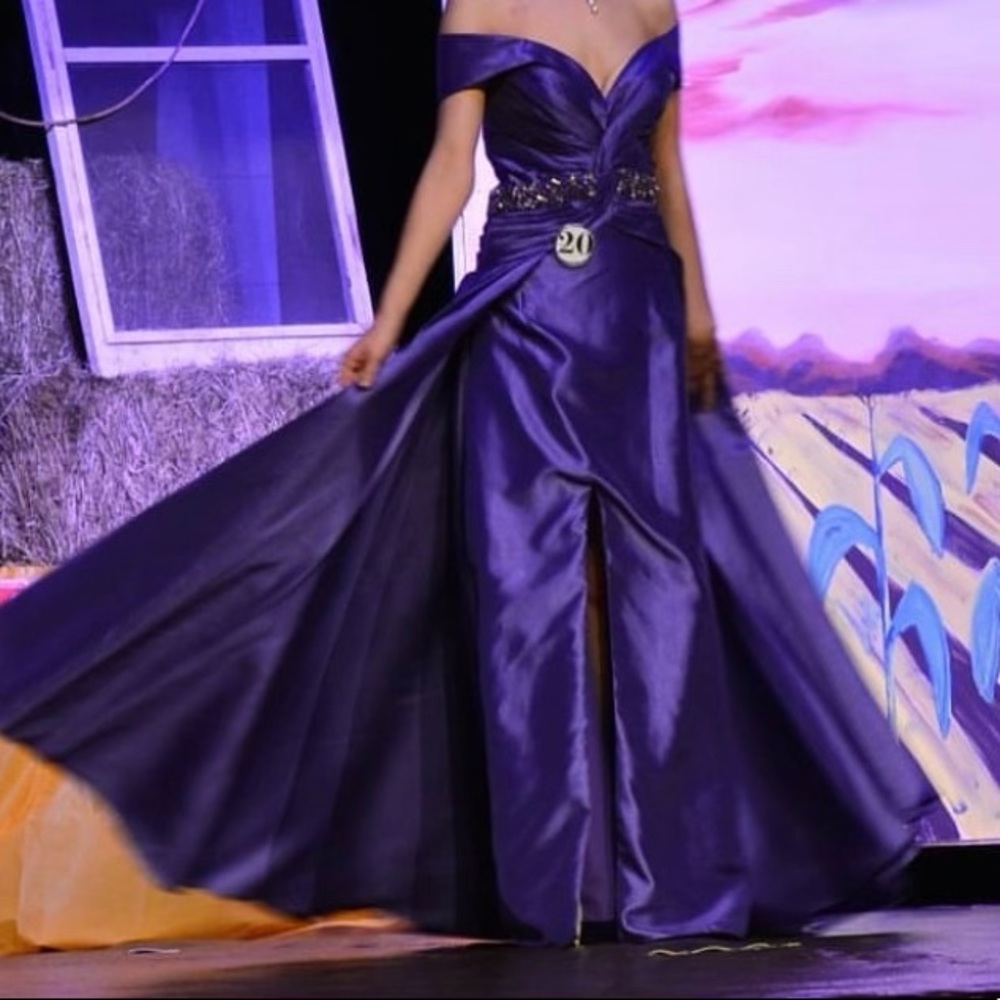 Purple formal gown